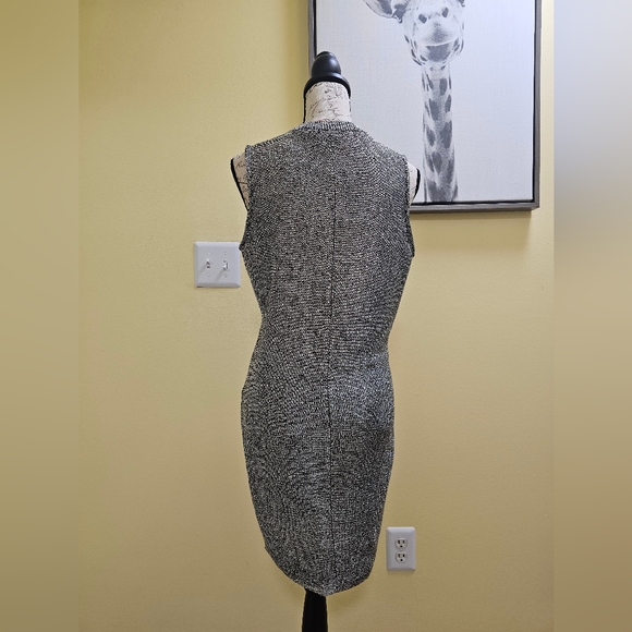 New Superdry Metallic Knit Mini Dress in GUNMETAL METALLIC - Picture 5 of 15